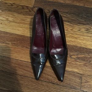 Vintage Prada pointy toed kitten heels